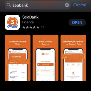 seabank philippines app store