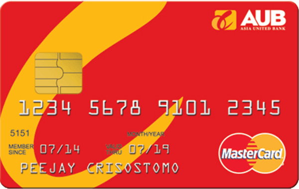 credit cards in the philippines with no annual fee aub