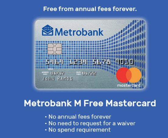 metrobank m free mastercard